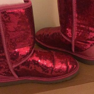 Pink Sequin UGG Boots